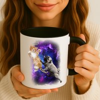 Cat And Pug In Space Mug