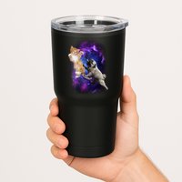 Cat And Pug In Space Tumbler