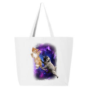 Cat And Pug In Space 25L Jumbo Tote