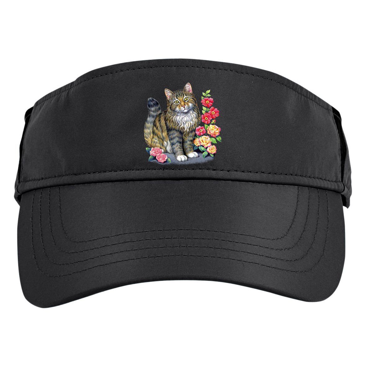 Cat and Roses Adult Drive Performance Visor
