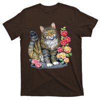 Cat and Roses T-Shirt