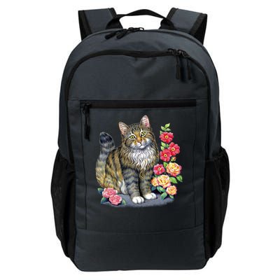 Cat and Roses Daily Commute Backpack