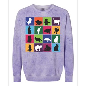 Cat Blocks Colorblast Crewneck Sweatshirt