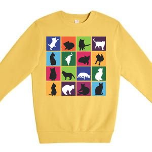 Cat Blocks Premium Crewneck Sweatshirt