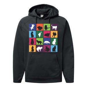 Cat Blocks Performance Fleece Hoodie