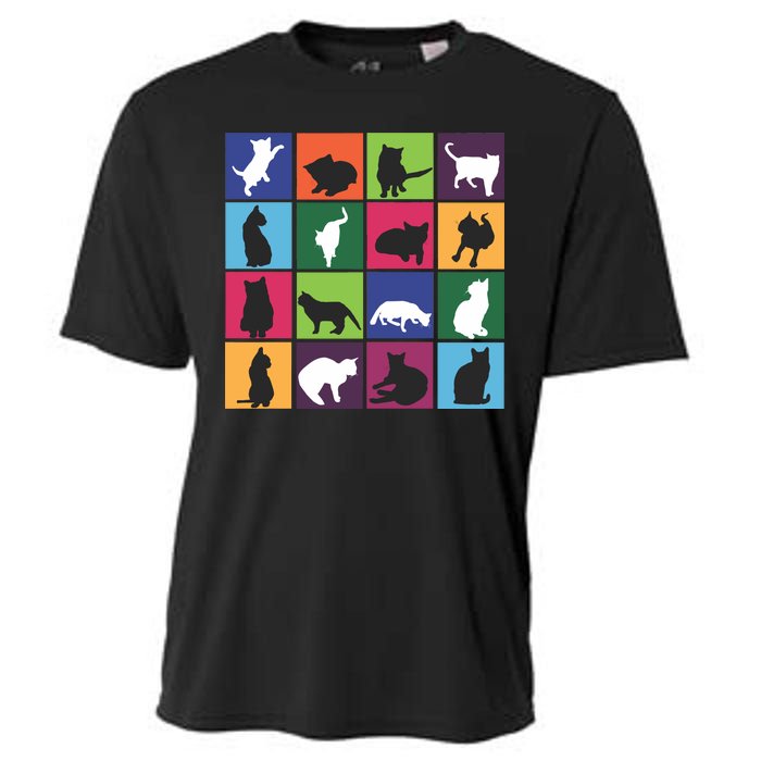 Cat Blocks Cooling Performance Crew T-Shirt