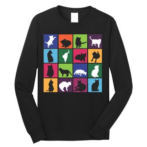 Cat Blocks Long Sleeve Shirt