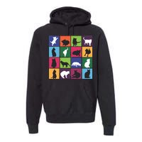 Cat Blocks Premium Hoodie