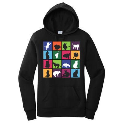 Cat Blocks Women's Pullover Hoodie