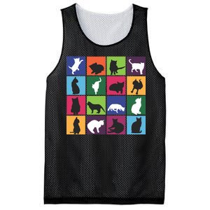 Cat Blocks Mesh Reversible Basketball Jersey Tank