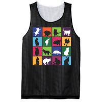 Cat Blocks Mesh Reversible Basketball Jersey Tank