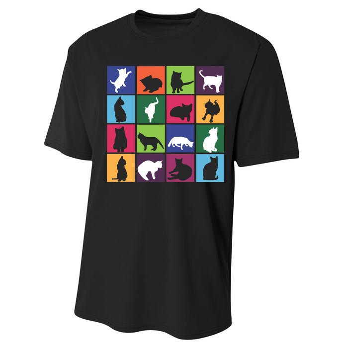 Cat Blocks Performance Sprint T-Shirt