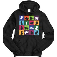 Cat Blocks Tie Dye Hoodie