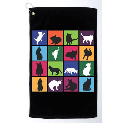 Cat Blocks Golf Towel