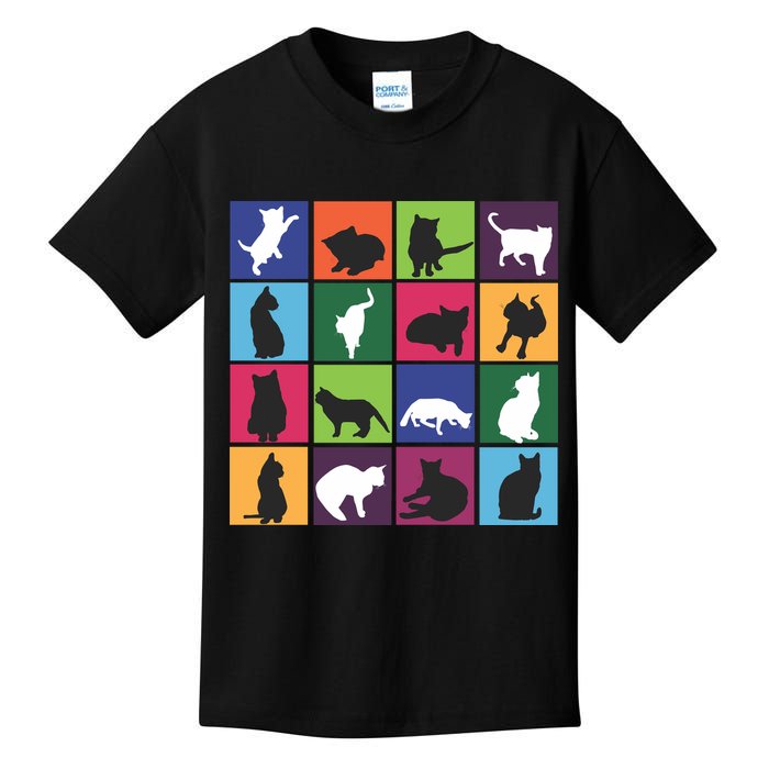 Cat Blocks Kids T-Shirt