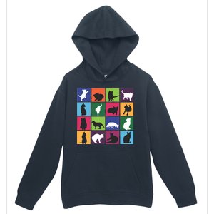 Cat Blocks Urban Pullover Hoodie