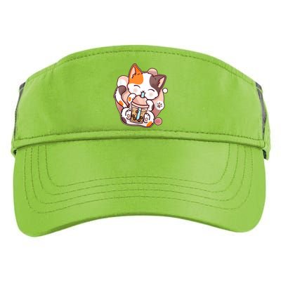 Cat Boba Tea Kawaii Adult Drive Performance Visor