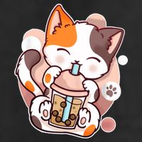 Cat Boba Tea Kawaii Cool Comfort Performance Bucket Hat