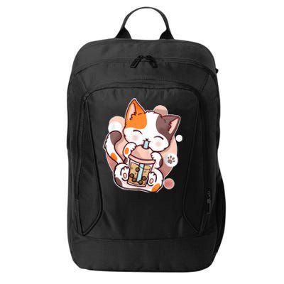 Cat Boba Tea Kawaii City Backpack