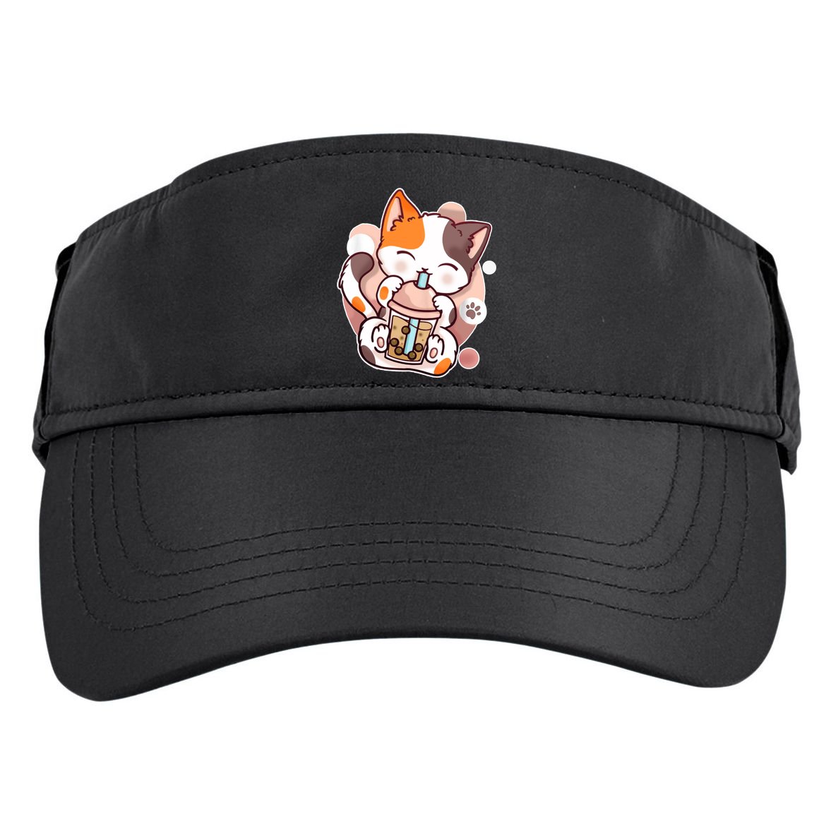 Cat Boba Tea Kawaii Adult Drive Performance Visor