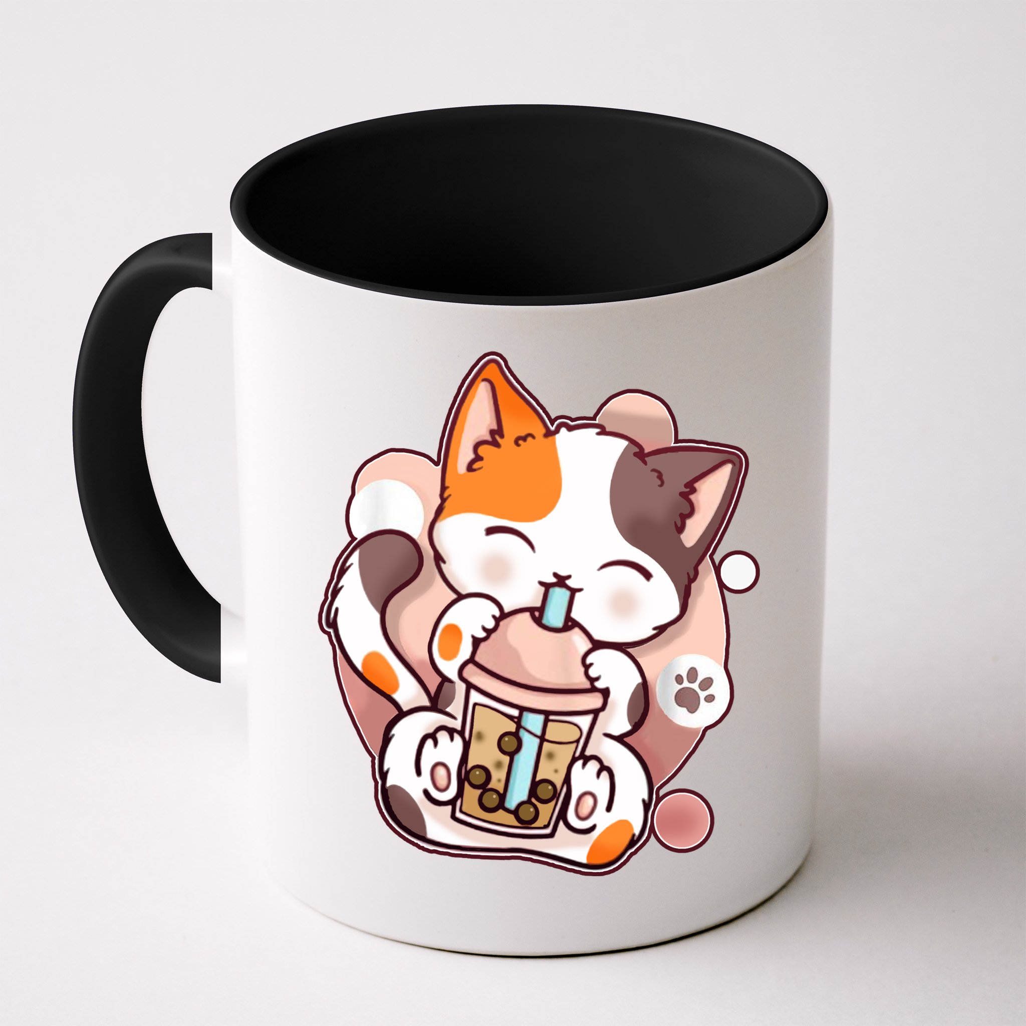 Cat Boba Tea Kawaii Mug