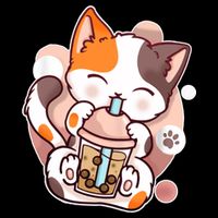 Cat Boba Tea Kawaii Women's Perfect Tri Rocker Tank