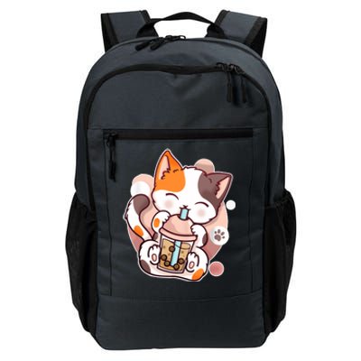 Cat Boba Tea Kawaii Daily Commute Backpack