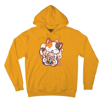 Cat Boba Tea Kawaii Hoodie