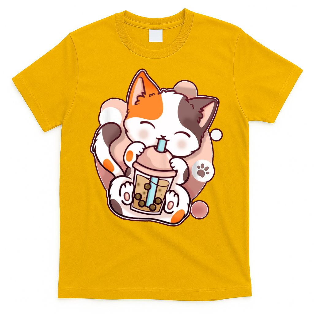 Cat Boba Tea Kawaii T-Shirt