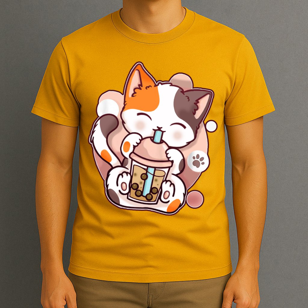 Cat Boba Tea Kawaii T-Shirt