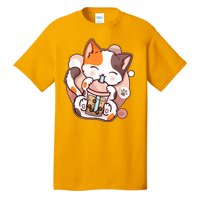 Cat Boba Tea Kawaii Tall T-Shirt