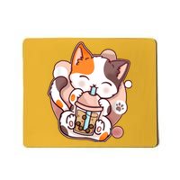 Cat Boba Tea Kawaii Mousepad