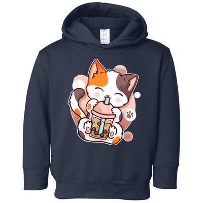 Cat Boba Tea Kawaii Toddler Hoodie