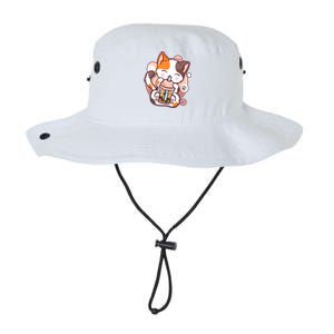 Cat Boba Tea Kawaii Legacy Cool Fit Booney Bucket Hat