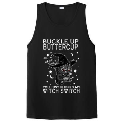 Cat Buckle Up Buttercup You Just Flipped My Witch Switch PosiCharge Competitor Tank