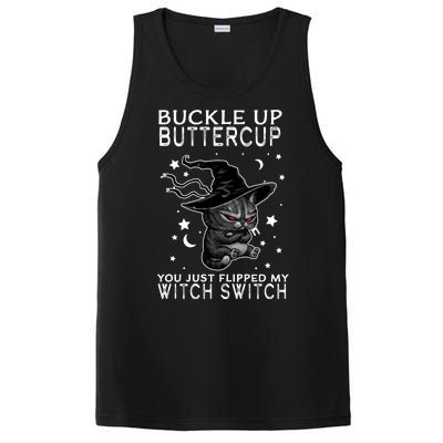 Cat Buckle Up Buttercup You Just Flipped My Witch Switch PosiCharge Competitor Tank