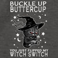 Cat Buckle Up Buttercup You Just Flipped My Witch Switch Vector Backpack