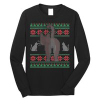 Cat Butt Ugly Christmas Sweater Design Long Sleeve Shirt