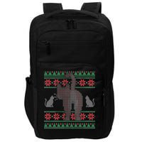 Cat Butt Ugly Christmas Sweater Design Impact Tech Backpack