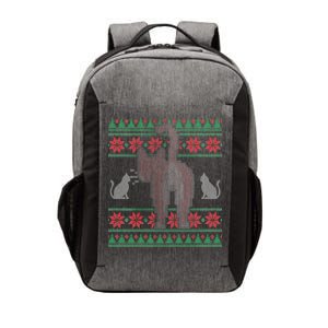 Cat Butt Ugly Christmas Sweater Design Vector Backpack