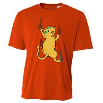 Cat Climbing Cooling Performance Crew T-Shirt