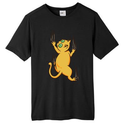 Cat Climbing Tall Fusion ChromaSoft Performance T-Shirt