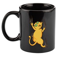 Cat Climbing 11oz C Handle Ceramic Mug