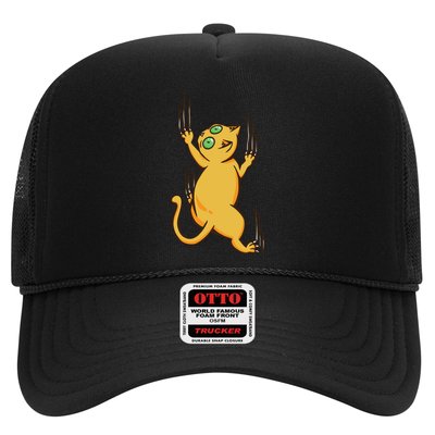Cat Climbing Trucker Hat