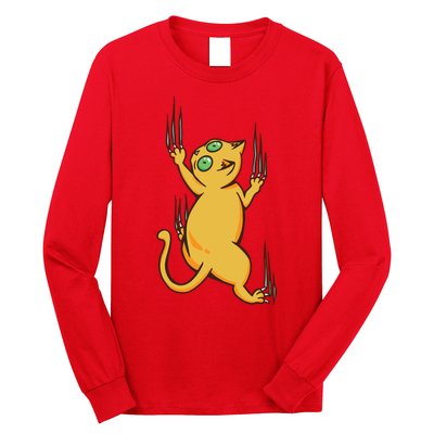 Cat Climbing Long Sleeve Shirt