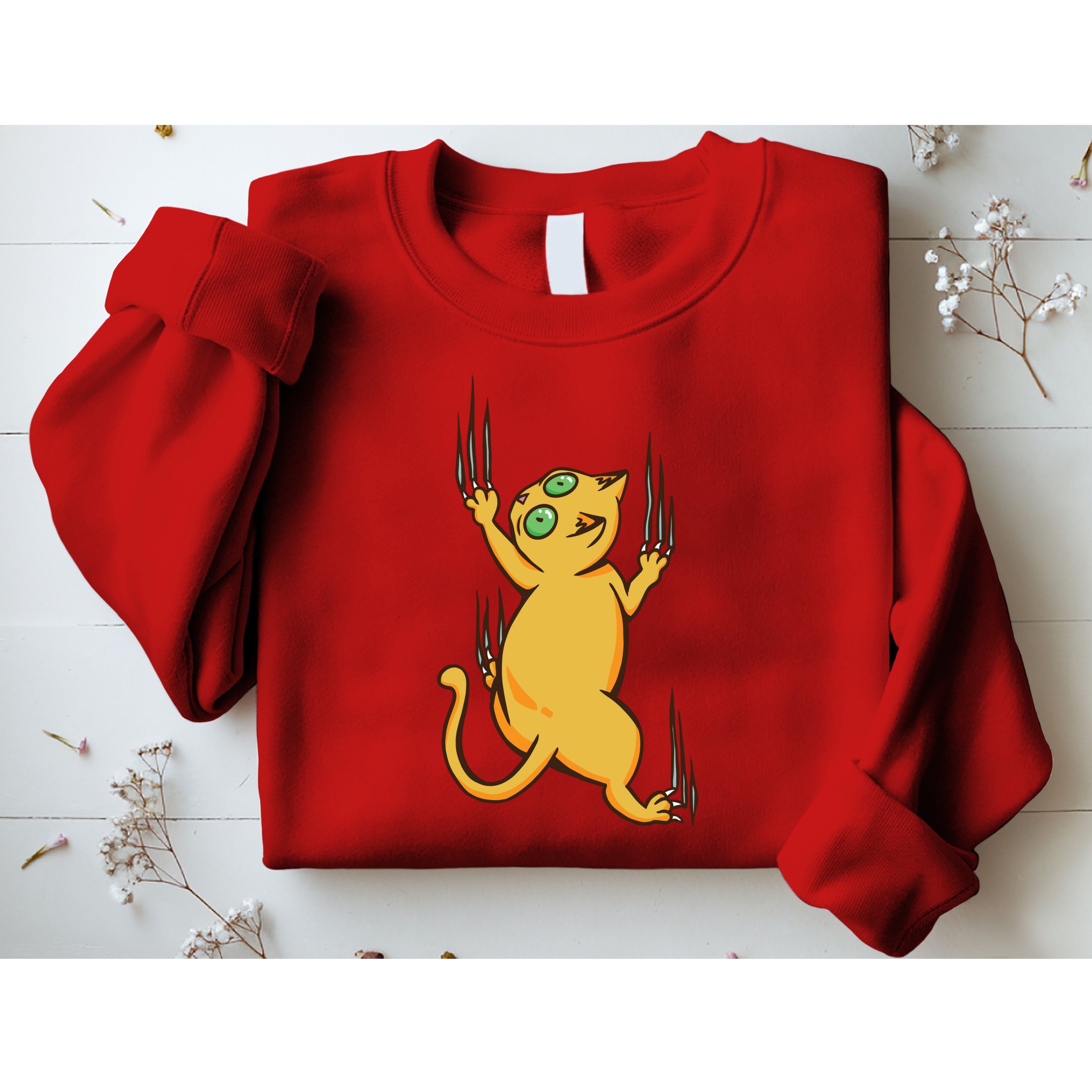 Cat Climbing Sweatshirt