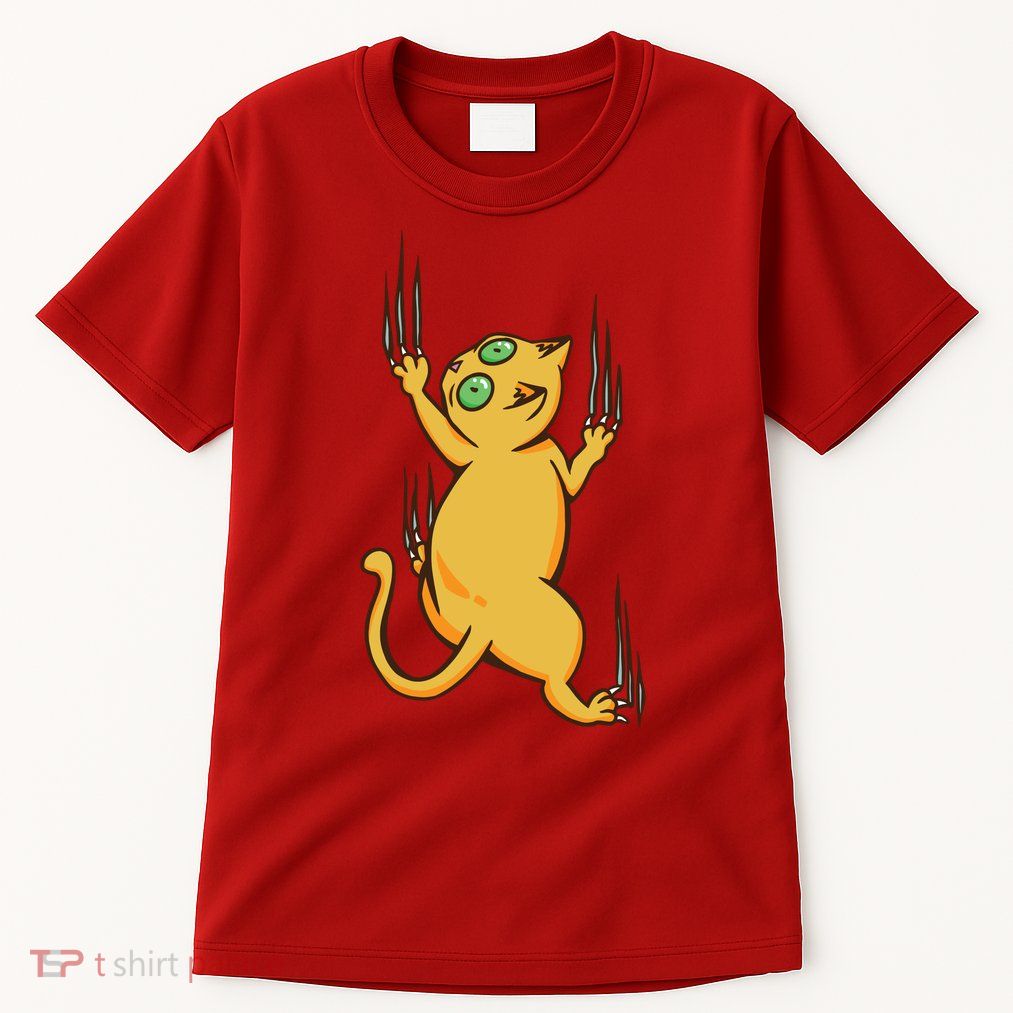 Cat Climbing Tall T-Shirt