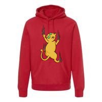 Cat Climbing Premium Hoodie