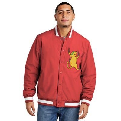 Cat Climbing Insulated Varsity Jacket