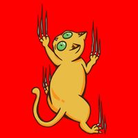 Cat Climbing Poster